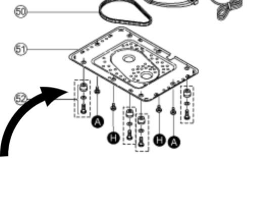 Panasonic Bread Maker Foor Rubber SD-251 No