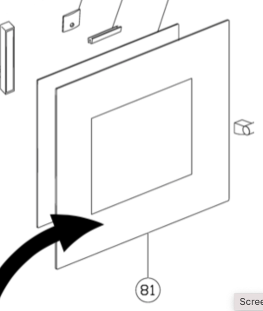 Blanco Oven Door Outer Glass BOSE69X, E60SM,
