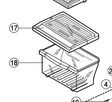 Samsung Veggie Bin Cover and Bin SR-33NXB,