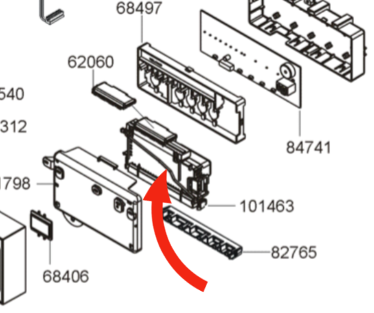 Blanco Dishwasher Power Controller Board Pcb Timer
