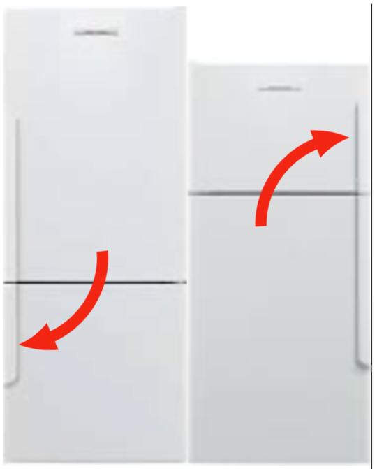 Elba Fisher Paykel Freezer Door Handle Small Curve Plastic Freezer Door On Bottom Right Hand Hinge Or Top Right On Left Hinged
