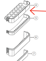 Samsung Fridge Door Top Shelf SR-236 Nw, SR236NW, TRS20MHBER, RT2BS, SR-24NME, SR216NME, SR223NME, SR236MW, SR237NME, *03705A