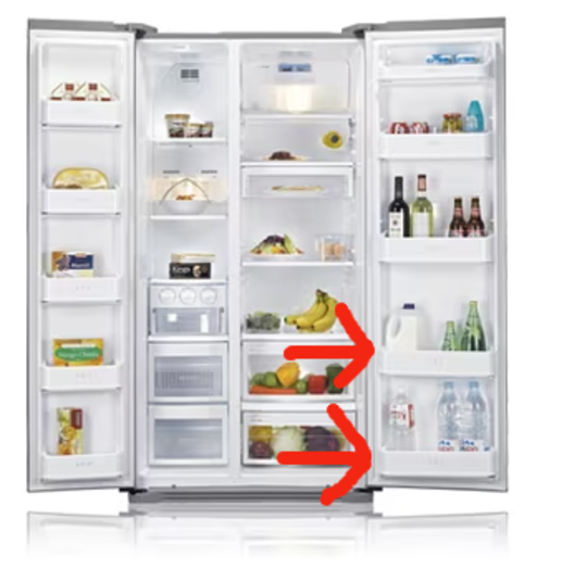 LG Fridge Side By Side Door Shelf Lower for Fridge Side 5004JS1007C