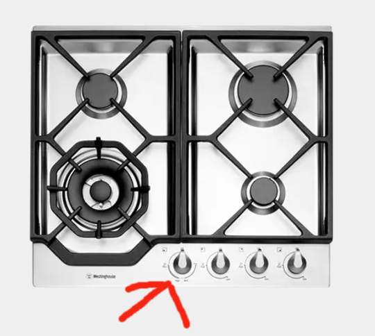 Westinghouse Knob Gas Cooktop, WHG646SB