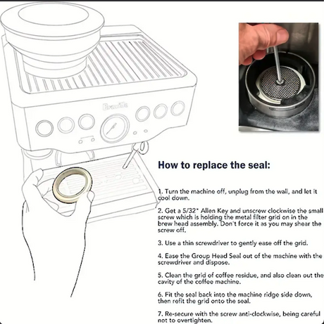 Breville Espresso Machine Steam Ring Seal BES840CB