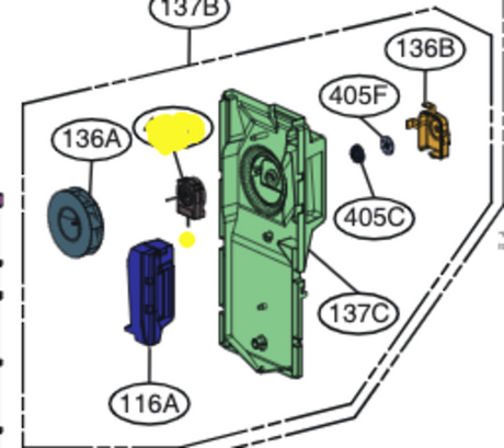 LG Refrigerator Evaporator Fan Motor