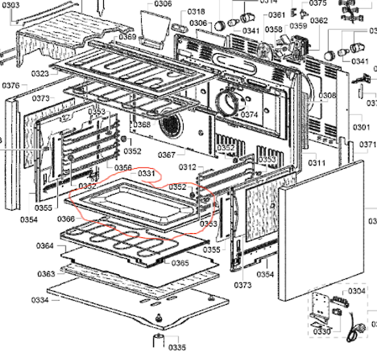 Bosch Oven Lower Tray HSB738156A/01