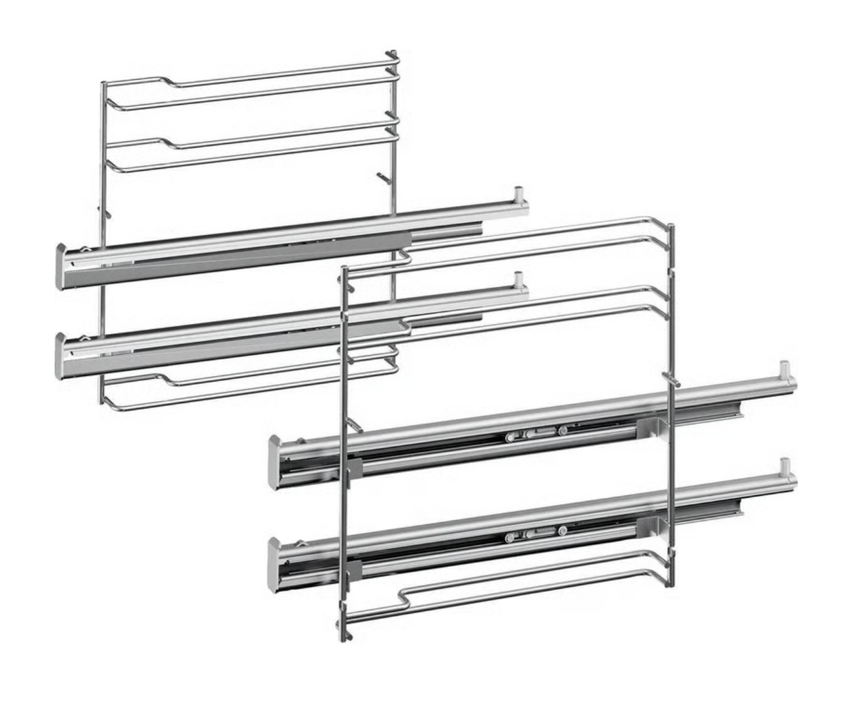 Bosch Siemens Oven Two Level Telescopic Rails – HEZ638270 (17002064) – Full-Extension, Level-Independent, Pyro-Safe
