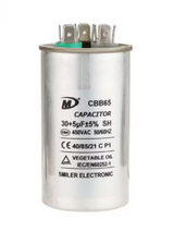 Capacitor 5Uf + 35Uf Start Run Aircon and Spa Pool 85mm X 50mm cbb65 40/85/21