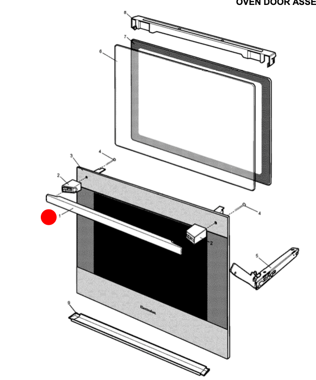 Electrolux Oven Handle Door 4055919023