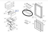 Bosch Fridge Bottle Shelf 462.8 x 125 x 100mm – Genuine Replacement for KGN34NL3AG/04