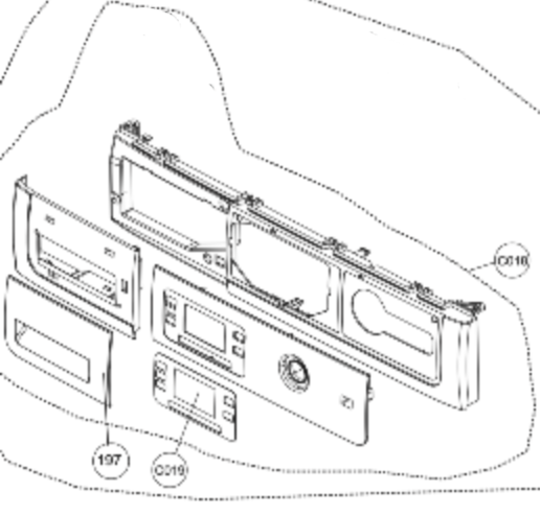 Classique Washing Machine Only Control Panel With