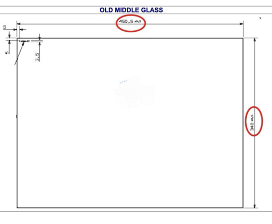Smeg Oven Outer Door Glass SA304X-8, SAC399X-8
