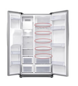 Samsung Fridge Shelf RS50N3403BC, RS50N3403SA, RS50N3403SL
