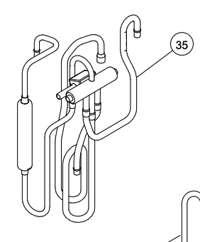 Fujitsu Aircon Outdoor 4-Way Valve (ID No. 35) – AOTG09KMCA – Genuine – 9320412005