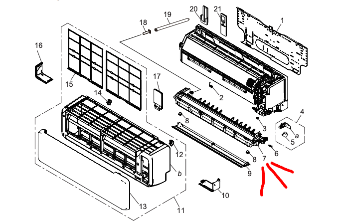 Fujitsu Aircon Indoor Drain Pan (ID No. 7) – ASTG09KMTC ASTG12KMTC – Genuine – 9387590050