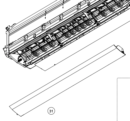Fujitsu Louver Vane Assembly ASTG18kmtc
