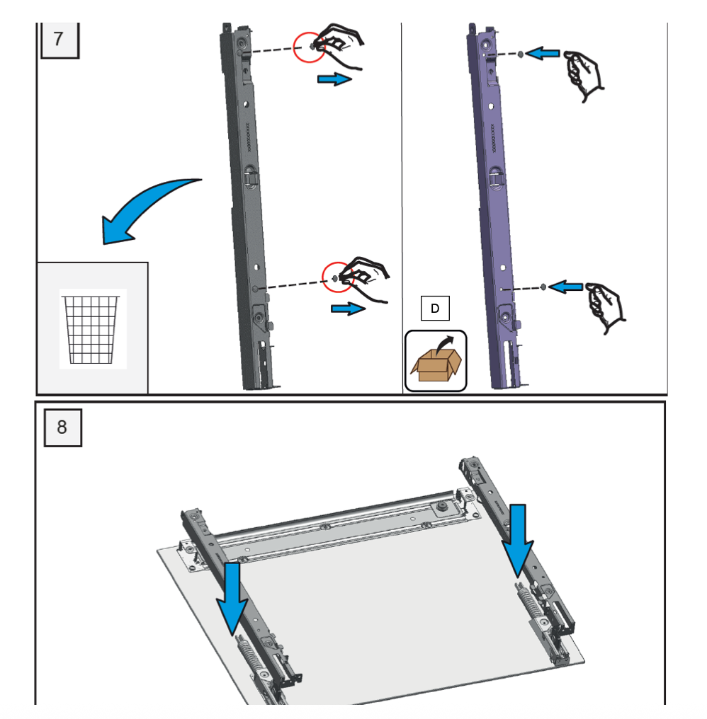 Bosch Oven Inner Door Glass HBA63S451A/45, HBG73S550A/35, Repair Kit