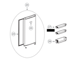 Haier Fridge Freezr Door Holder HRZ130 HRF130UW HRZ130 HRF130US HRF130UW