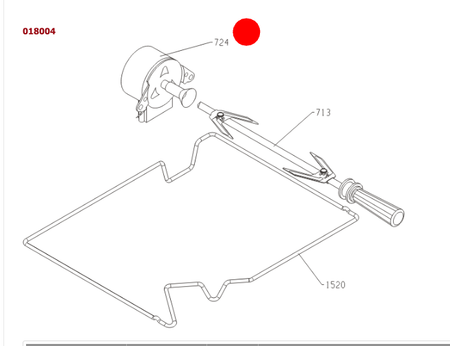 Asko Oven Rotisserie (grill spit) motor HUAYI-OZ 436959