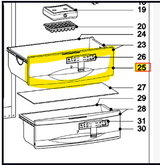 Miele Freezer Fascia Panel Top Department – KFN14842 SD