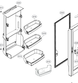 LG Fridge Door Basket  GF-D613PL  241a 1st from low NO LONGER AVAILABLE