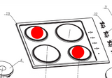 Robinhood Everdure Cooktop Switch Small Element Regulator HEAC604SKSS TL-01