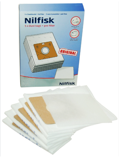 Nilfisk Vacuum Cleaner Bags – 5 Pack for Coupe Series 78602600