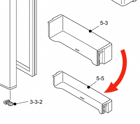 Sharp Fridge 1ST Bottom Shelf SJ-308N SJ-339N