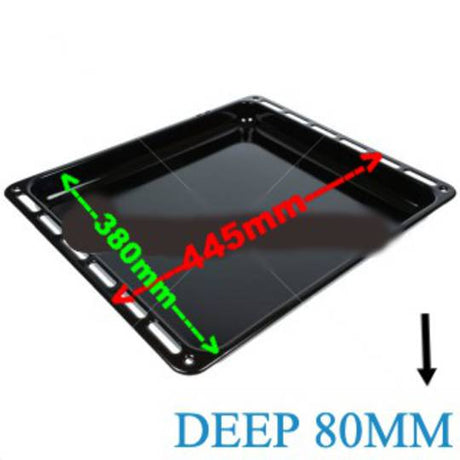 Oven Enemal Tray 80MM Deep