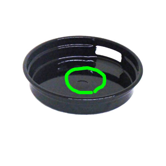 Westinghouse Simpson Oven Spill Bowl 200MM Large With Dimple In Middle, Older Series ***RB55
