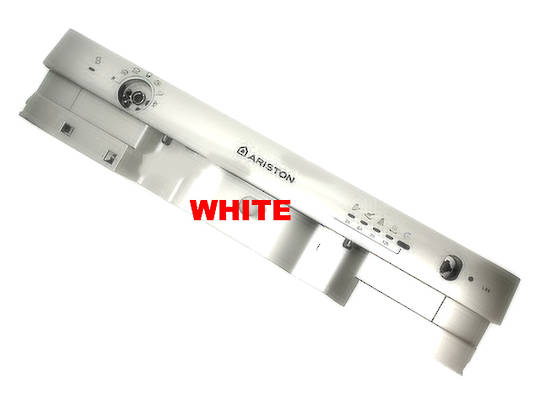 Ariston Dishwasher Control Panel Frame Silver Panel Facia L63 Aus, White
