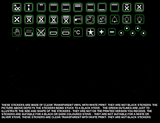 Oven Control Panel Decal Sticker White Symbols