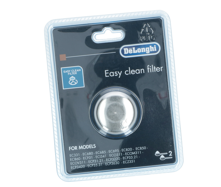 Smeg Delonghi Coffee Machine Easy Clean Filter Large Two-Cup 5513281001 EC820 EC680