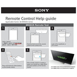 Sony KD / KDL Series Television Remote Control