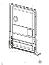 Fisher & Paykel  Haier Dishwasher inner Door Lining Assembly including Hinge DW60FC2X2 DW60FC1X3