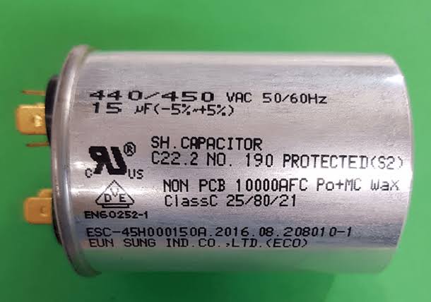 Samsung Dryer Capacitor DV80M5010IW DV80M5010IWSA/0000