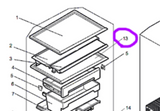 Mitsubishi Fridge Above the Sliding Chilled Case MR-CU375S, MR-CU375T, MR-CU415S, MR-CU415T