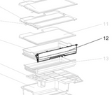 Mitsubishi Fridge section 2nd Draw Only Door from low MR-CX370EJL-ST-A1 MR-CX402EJ