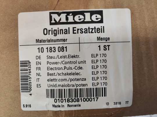 Miele Washing Machine Power Pcb WKB130 10183081