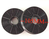 Homeking Classique Nouveue Ranghood Carbon Or Charcoal Filter HKE60SS, 105MM **Pack of 2