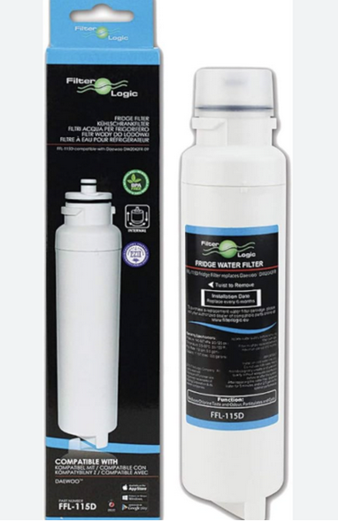 Smeg Fridge Freezer Water Filter SR610, SR620, SF640, DW2042FR, DW2042FB, SR620X, Sr. 610X