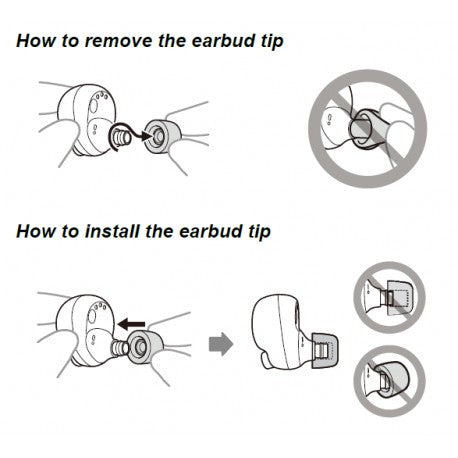 Sony Headphone Ear Piece Small for Silver Headphone Case –WF-1000XM4